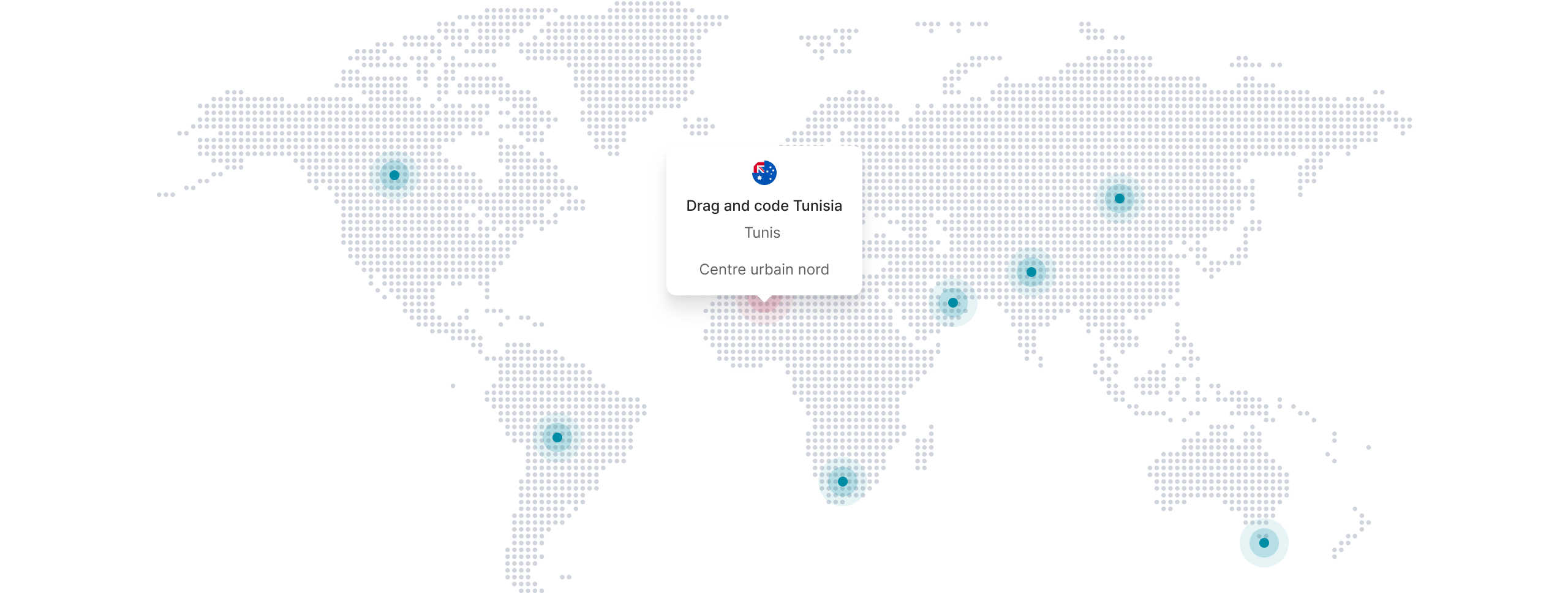 Map Drag & Code Tunisia